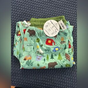 NWT Little Sleepies Pajama Pant Happy Camper  Size M